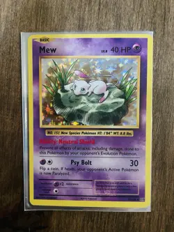 Pokemon Mew Card Evolutions 53/108 Holo Rare, Near Mint m - Image 1