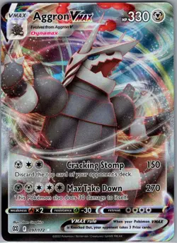 Aggron VMAX 097/172 SWSH09: Brilliant Stars - Pokemon Card - NM - Image 1