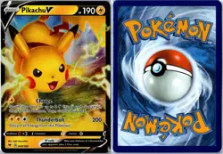 Pokemon Card - Pikachu V Vivid Voltage 043/185 V Ultra Rare Holo Near Mint - Image 3