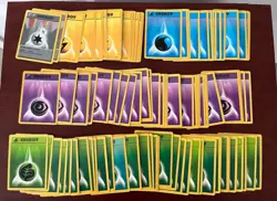 Pokemon Base Set Energy Lot 97 Cards LP Lightly Played - Image 1