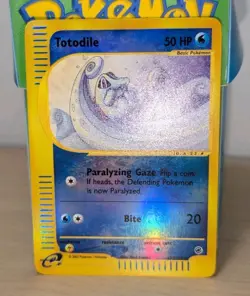 Totodile 135/165 Expedition Pokemon Card Reverse Holo Foil Rare LP - Image 2