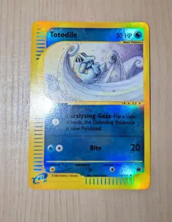 Totodile 135/165 Expedition Pokemon Card Reverse Holo Foil Rare LP - Image 3