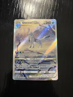 Pokemon Glaceon VSTAR Ultra Rare Full Art Holo Card GG40/GG70 Crown Zenith Vstar - Image 1
