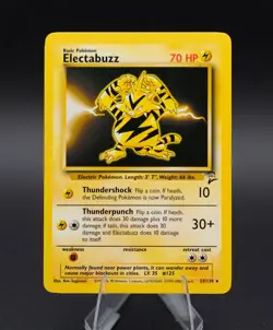 Electabuzz Rare Base Set 2 TCG 24/130 Pokemon Card 2000 WOTC - Image 1