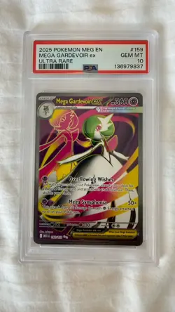 Pokemon Mega Gardevoir EX Ultra Rare TCG Card 159/132 PSA 10 - Image 1