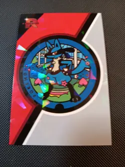Pokemon Lucario Coin Cracked Ice Holo Team Rocket Card Database Set Peru - Image 1