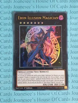 Ebon Illusion Magician LDS3-EN091 Ultra Rare Yu-Gi-Oh Card 1st Edition Gold New - Image 3