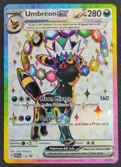 Umbreon ex SVP 176 Pokemon Prismatic Evolutions Black Star Promo Card NM+ #S1 - Image 1