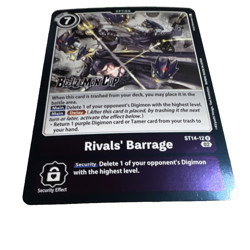 Bandai Rivals' Barrage ST14-12 Rare Option Beelzemon Digimon Card - Image 1