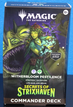 MTG: Secrets of Strixhaven Commander Deck -Witherbloom Pestilence Sealed New - Image 1