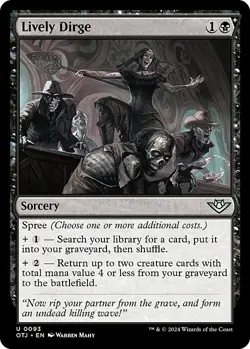 Magic The Gathering MTG LIVELY DIRGE Outlaws of Thunder Junction NM Near Mint - Image 1