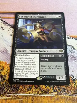 Scheming Silvertongue - Secrets of Strixhaven - SOS R 0099 - Image 3