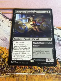 Scheming Silvertongue - Secrets of Strixhaven - SOS R 0099 - Image 5