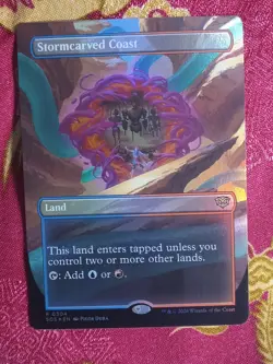 FOIL EXTENDED Stormcarved Coast Secrets of Strixhaven Magic The Gathering MTG - Image 1