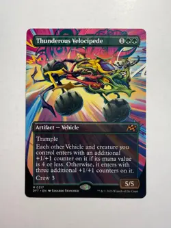 Thunderous Velocipede (Borderless) 317 MTG Aetherdrift - Image 1