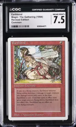 1994 MAGIC: THE GATHERING REVISED EDITION COMMON EARTHBIND CGC 7.5 - Image 1