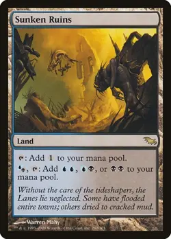 1x Sunken Ruins LP Eng MTG - Shadowmoor - Image 1