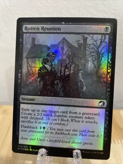 MTG Rotten Reunion FOIL #119/277 Innistrad: Midnight Hunt Common MID NM/M - Image 1