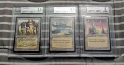 BGS Graded NM-MT+ MTG Legends Lot: Seafarers Quay, Hammerheim, Catheral of Serra - Image 1
