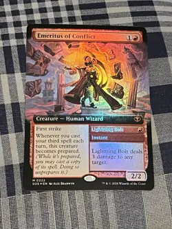 Emeritus of Conflict [Extended Art Foil] #332 | Magic Secrets of Strixhaven - Image 1
