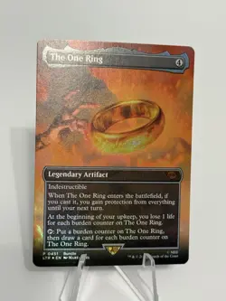 Wizards of the Coast The One Ring Borderless Foil Mythic Artifact LOTR 748 - Image 1