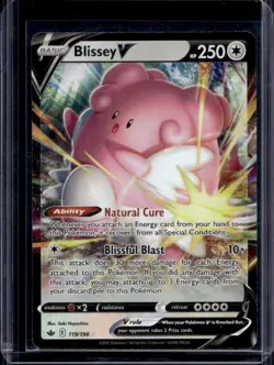 2021 Pokemon SWSH Chilling Reign Blissey V Ultra Rare #119/198 - Image 1