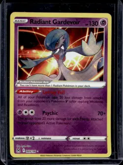 2022 Pokemon SWSH Lost Origin Radiant Gardevoir #069/196 - Image 1