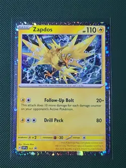 Zapdos SVP 157 Scarlet & Violet Black Star Promo Rare Pokemon TCG NM - Image 1