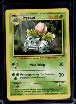 1999 Pokemon Unlimited Ivysaur Uncommon #30/102 - Image 1
