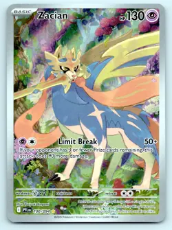 Pokemon Zacian ME02: Phantasmal Flames PFL Holo 100/094 NM - Image 1
