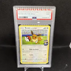 2020 Pokemon Futsal Promo #002 Eevee On The Ball PSA 9 Mint - Image 1