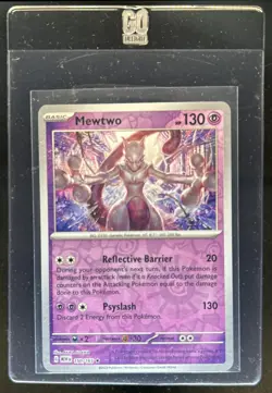 2023 Pokemon SV 151 Mewtwo Reverse Holo #150/165 - Image 1