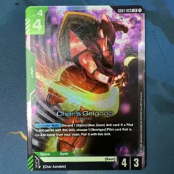 Gundam Card Game Newtype Rising GD01-023 Char’s Gelgoog LR Mint English - Image 1