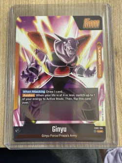 Ginyu Leader Alt Art Secret Rare FB01-104 Dragon Ball Fusion World Card English! - Image 2