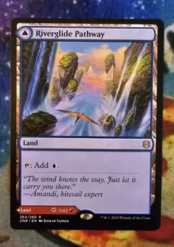 MTG Riverglide Pathway x1 NM from Zendikar Rising - Image 1