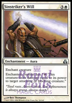 Sinstriker's Will 2x FOIL GPT MTG Guildpact Uncommon MINT white - Image 1