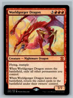 Magic The Gathering Eternal Masters Worldgorger Dragon #154/249 MTG TCG CCG - Image 1
