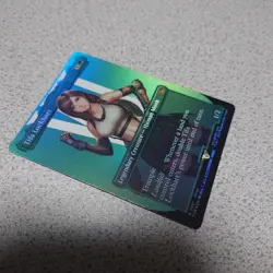 Final Fantasy MTG Tifa Lockhart English Foil Borderless Card NM - Image 2