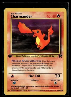 Pokemon TCG Team Rocket #50/82 Charmander - Image 1