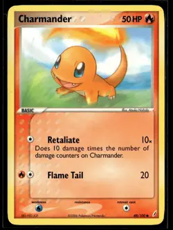 Pokemon TCG Crystal Guardians #48/100 Charmander - Image 1
