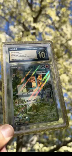 Pokemon Charmander Obsidian Flames ETB Promo PRISTINE 10 CGC ENGLISH - Image 1