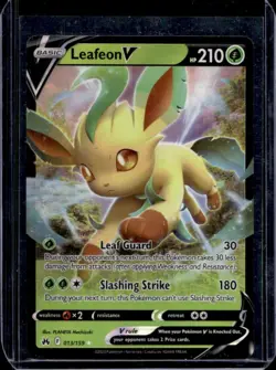 2023 Pokemon SWSH Crown Zenith Leafeon V #013/159 - Image 1