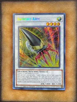 Yugioh Armory Arm HAC1-EN176 Secret Rare Limited Edition NM - Image 1