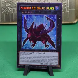 Yugioh! 1x Number 32: Shark Drake MZMU-EN067 Secret Rare 1st Ed NM - Image 1