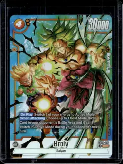 2025 Dragon Ball S Fusion World Broly Saiyans Pride Super Rare #FB08-087 - Image 1