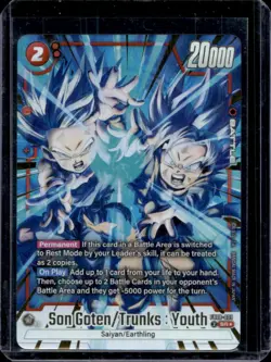 2025 Dragon Ball S Fusion World Son Goten / Trunks Youth Saiyans Pride #FB08-009 - Image 1
