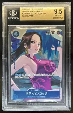 2022 One Piece Summit (JP) BOA Hancock UC Showdown Box Topper #OP02-059 BGS 9.5 - Image 1