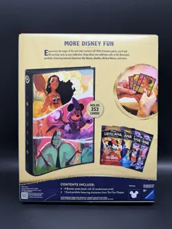TCG Disney Lorcana Portfolio Bundle 4 Booster Packs & Portfolio First Chapter - Image 2