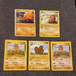 Pokemon TCG Diglett, Dugtrio Card Lot - 47/102, 71/130, 72/127, 24/127, 67/102 - Image 1