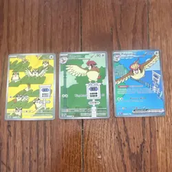 Pokemon TCG Scarlet & Violet Pidgey, Pidgeotto, Pidgeot card lot - 3 cards - Image 1